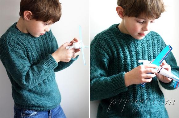 Вяжем детский свитер спицами
