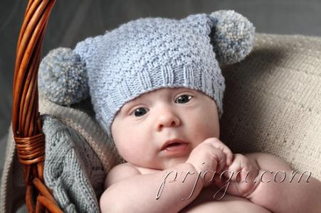 вязаные шапочки для новорожденных 