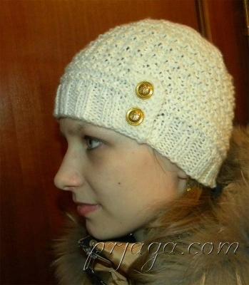 Анастасия Боярская – шапочка спицами