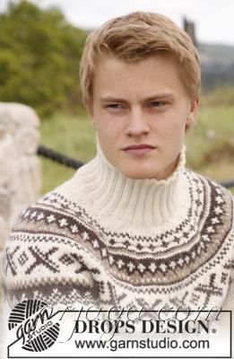 Жаккардовый пуловер, вязание для мужчин