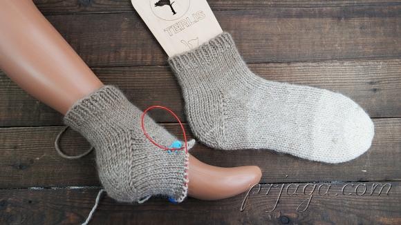 Вязание носков с укрепленной пяткой и подошвой