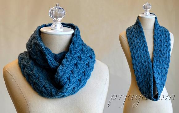 Схемы вязания шарфов с косами – подборка из 6 моделей