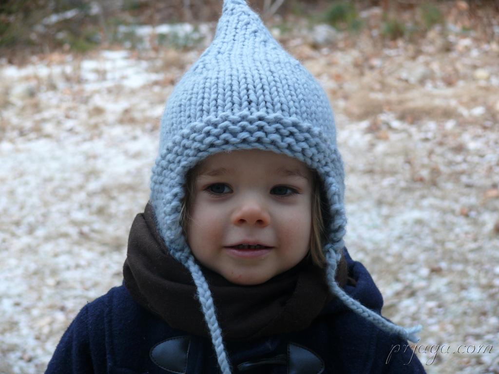 Мастер-класс для спиц. Детская зимняя шапка с вязаной подкладкой.